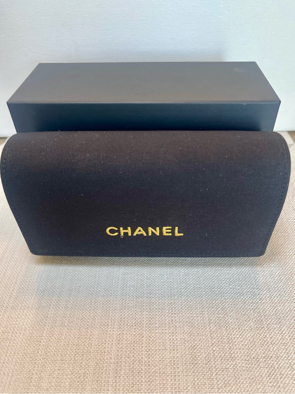 NWT CHANEL PETROL BLUE FRAME GOLD JEWEL METAL WEAVE ACCENTS CH553A FULL SET COA - Picture 13 of 17